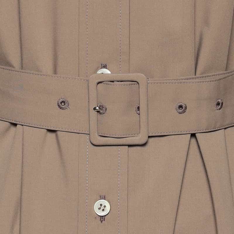 BARNEYS NEW YORK ベルテッド ロングシャツドレス BEIGE