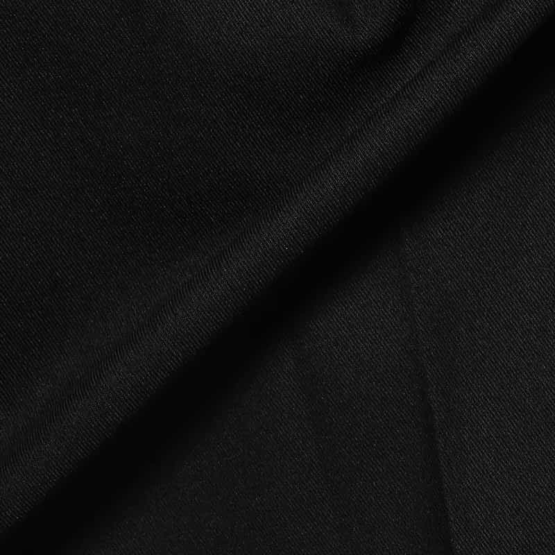 BARNEYS NEW YORK コットン バレルレッグパンツ BLACK