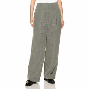 セットアップ チェック柄ツイード ワイドパンツ