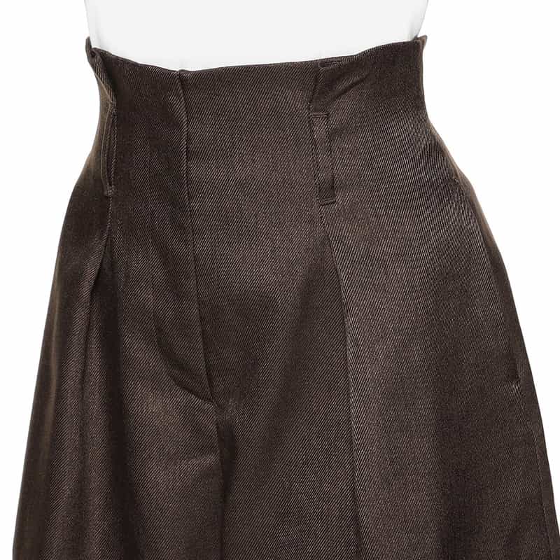 BARNEYS NEW YORK セットアップ ハーフタックパンツ BROWN