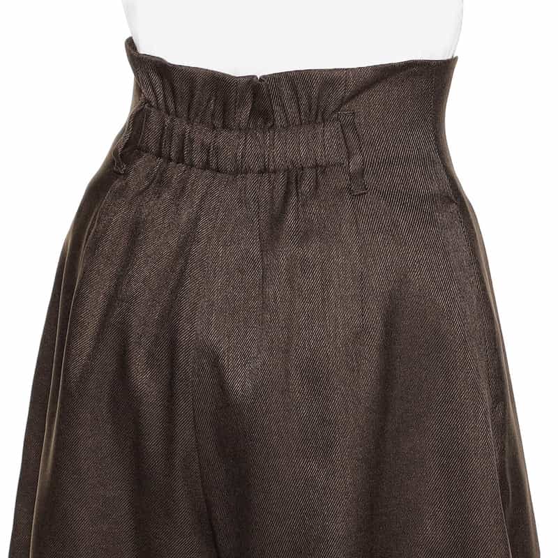 BARNEYS NEW YORK セットアップ ハーフタックパンツ BROWN
