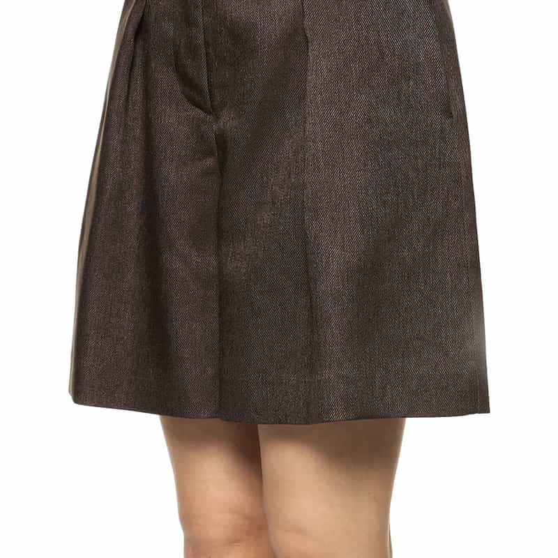 BARNEYS NEW YORK セットアップ ハーフタックパンツ BROWN