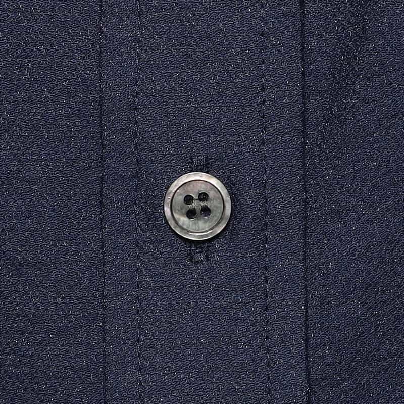 BARNEYS NEW YORK ダブルポケット シアー シャツ NAVY