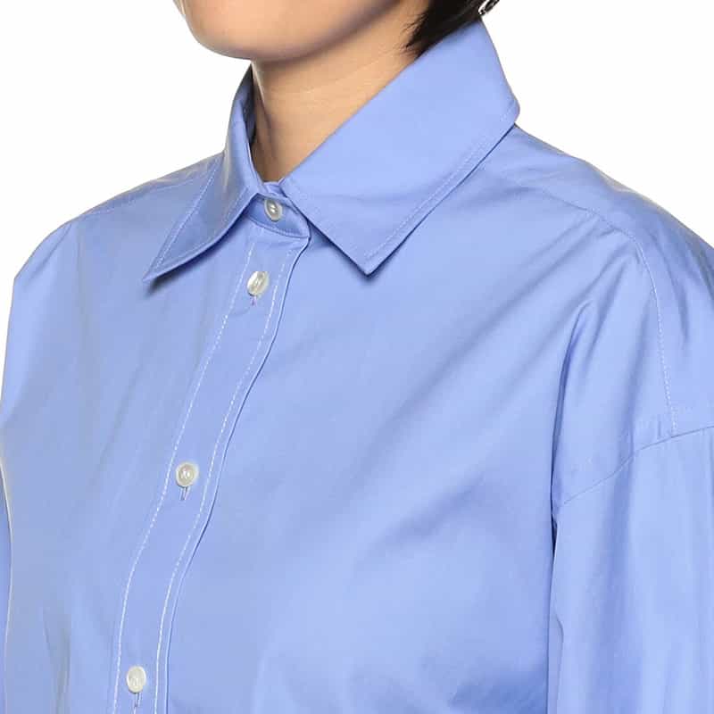 BARNEYS NEW YORK クロップド シャツ LT BLUE