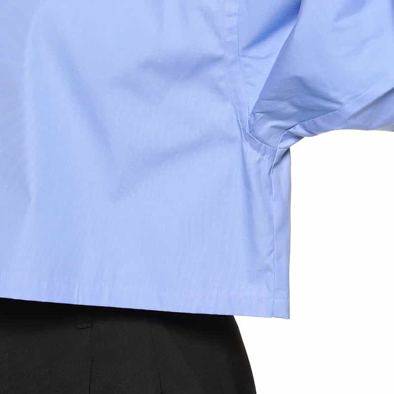 BARNEYS NEW YORK クロップド シャツ LT BLUE