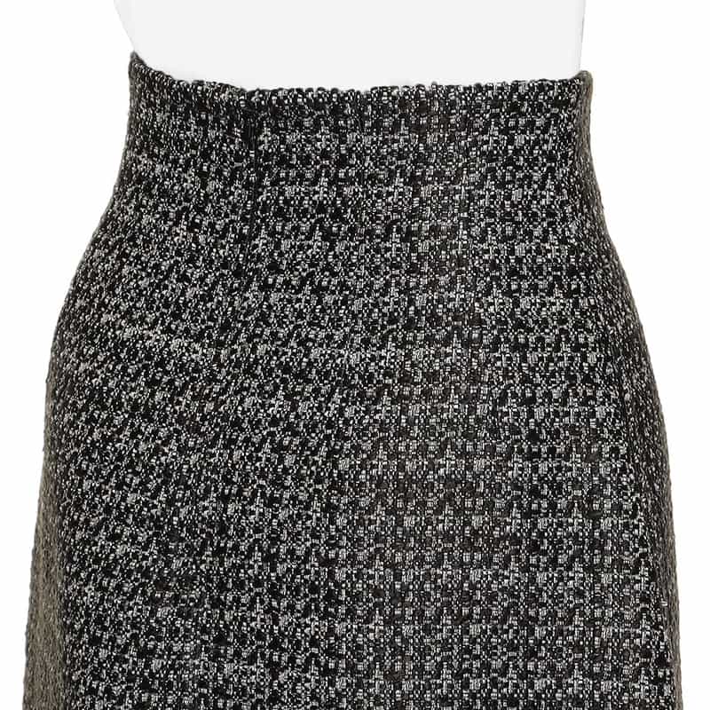 BARNEYS NEW YORK セットアップ ミックスツイード ミニスカート WHITE