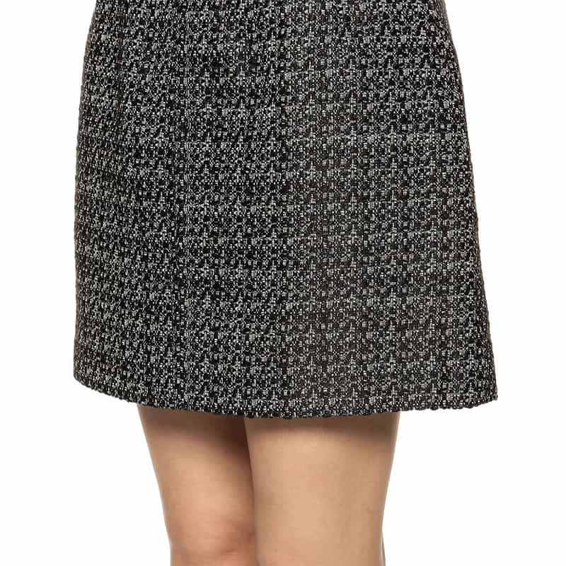 BARNEYS NEW YORK セットアップ ミックスツイード ミニスカート WHITE