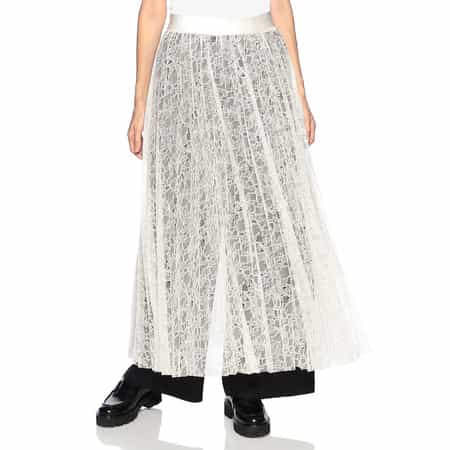 シアー レース ロングスカート