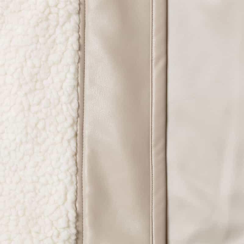 BARNEYS NEW YORK ボア ショートブルゾン WHITE