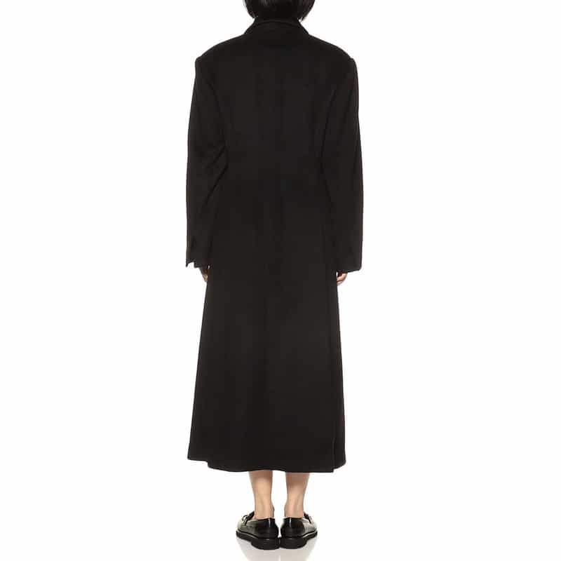 BARNEYS NEW YORK バックコンシャス ロングコート BLACK