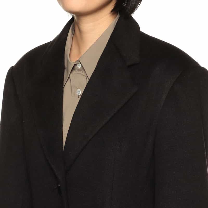 BARNEYS NEW YORK バックコンシャス ロングコート BLACK