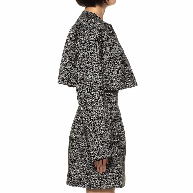 BARNEYS NEW YORK セットアップ ミックスツイード ショートジャケット WHITE