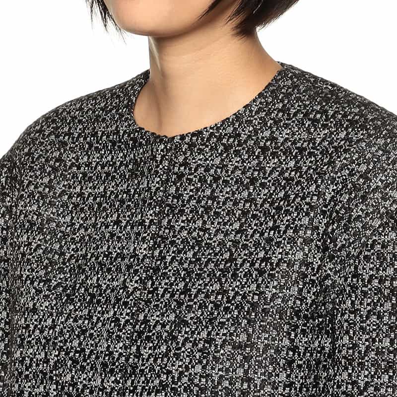 BARNEYS NEW YORK セットアップ ミックスツイード ショートジャケット WHITE