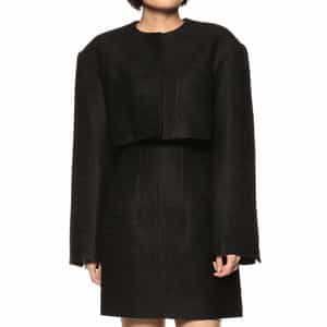 セットアップ ミックスツイード ショートジャケット