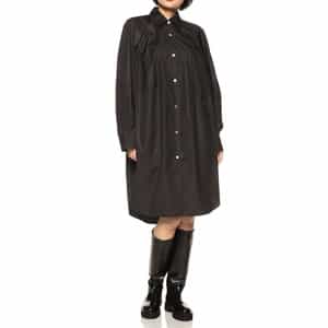 ロングスリーブ ショート シャツドレス