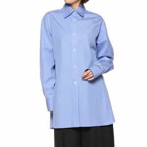 レギュラーカラー ロングシャツ