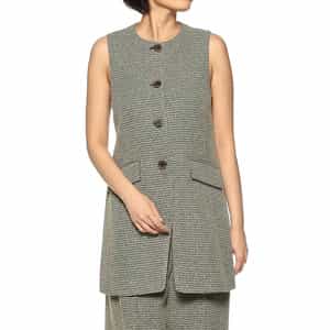 セットアップ ツイードロングジレ