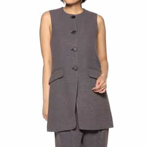 セットアップ ツイードロングジレ