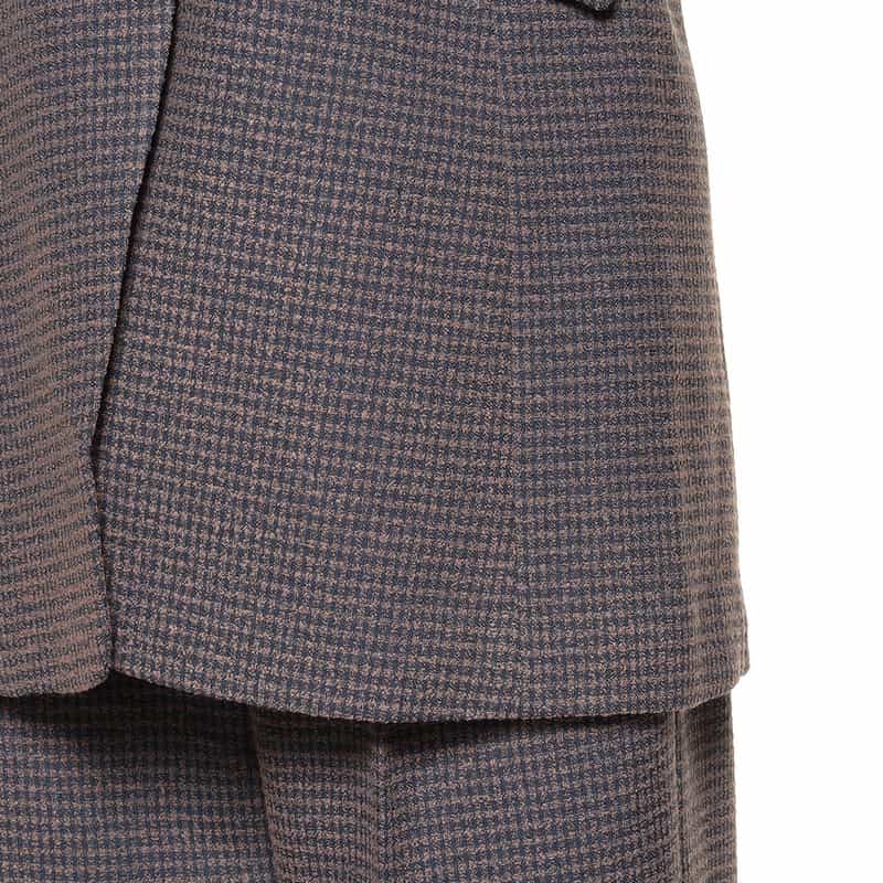 BARNEYS NEW YORK セットアップ ツイードロングジレ ORANGE