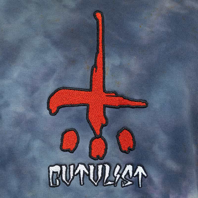 CVTVLIST バーニーズ ニューヨーク限定ブリーチ加工ジップパーカ BLACK