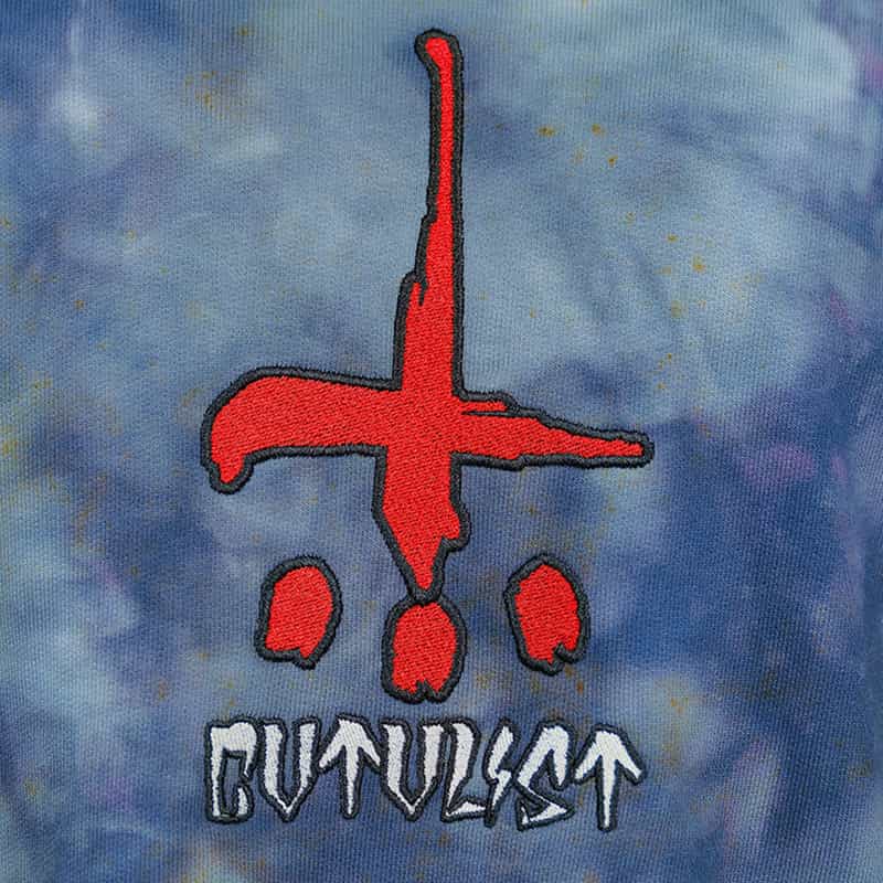 CVTVLIST バーニーズ ニューヨーク限定ブリーチ加工スエットプルオーバー BLACK