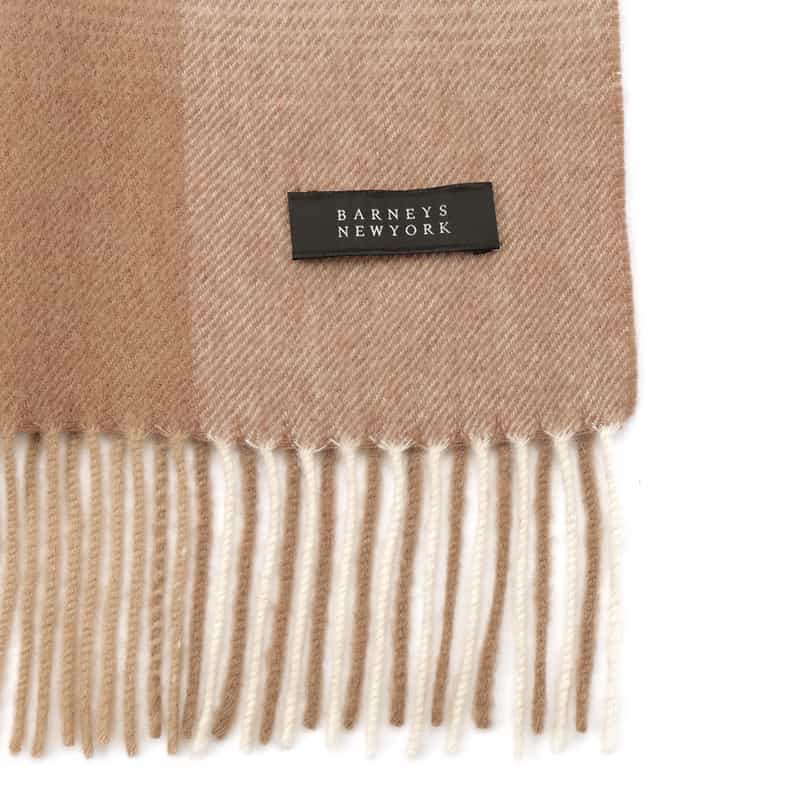 BARNEYS NEW YORK カシミヤスカーフ BEIGE