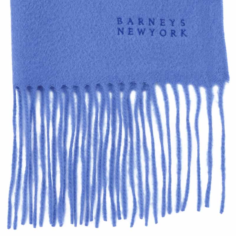 BARNEYS NEW YORK カシミヤスカーフ BLUE