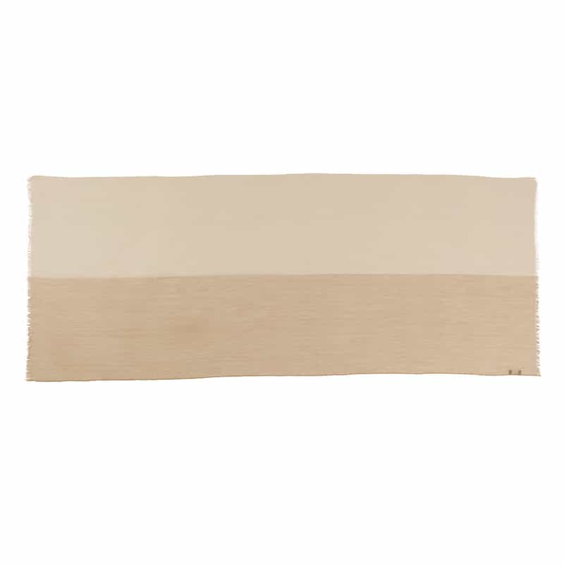 BARNEYS NEW YORK カシミヤ素材バイカラー スカーフ BEIGE