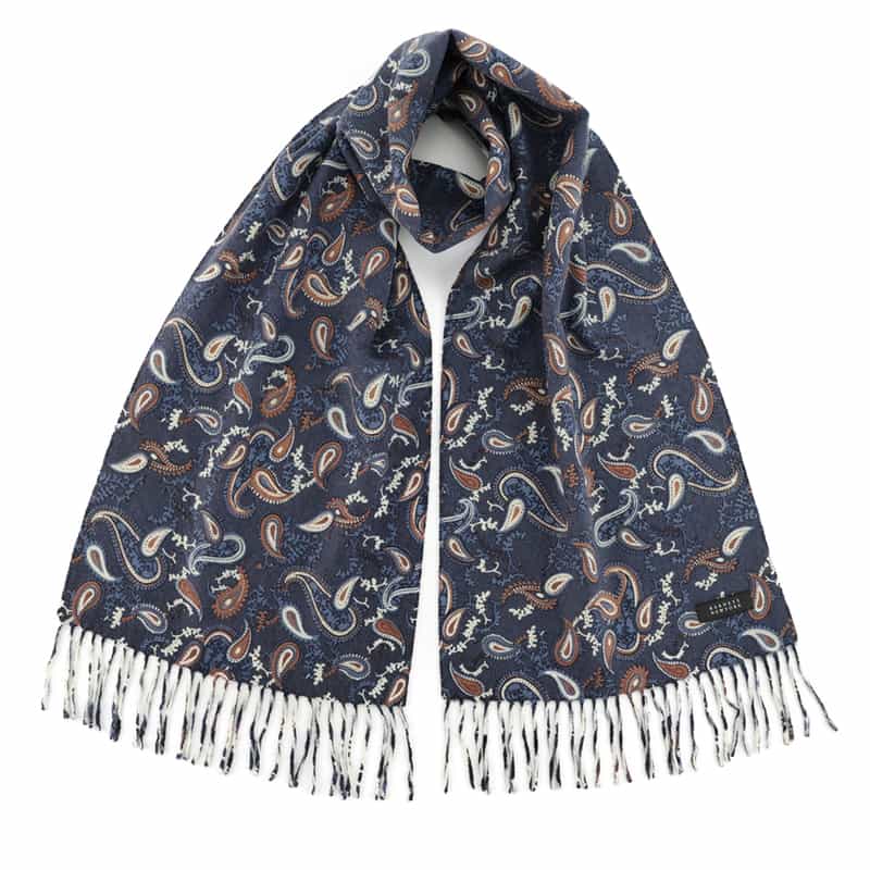 BARNEYS NEW YORK スカーフ NAVY