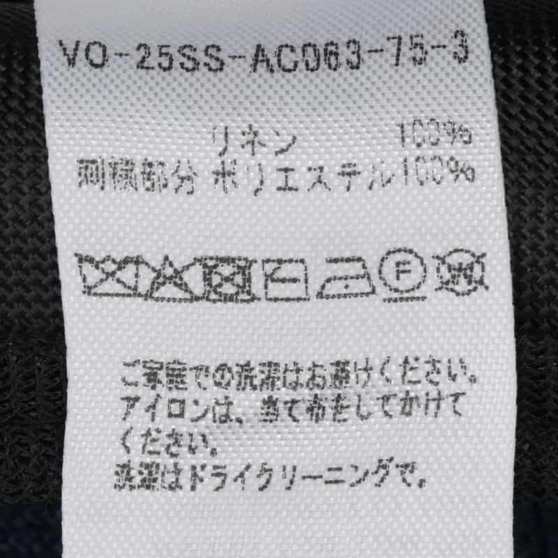 VOWELS フラワー刺繍 バケットハット NAVY