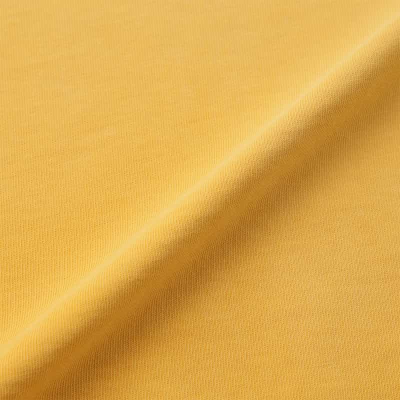 VOWELS ヴィンテージ加工プリントTシャツ YELLOW