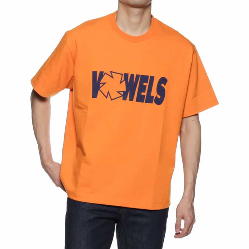 VOWELS プリントTシャツ ORANGE