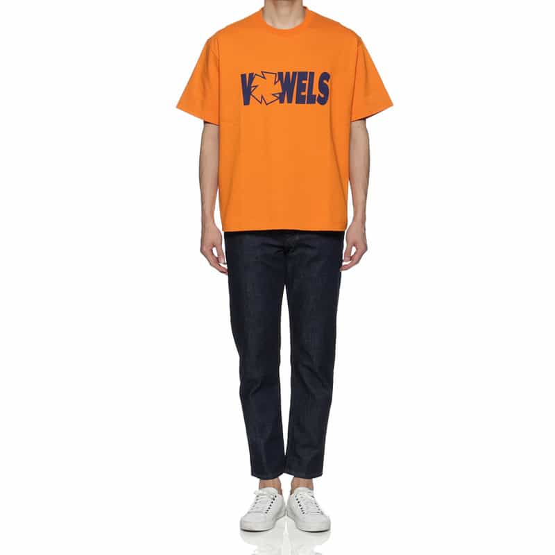 VOWELS プリントTシャツ ORANGE