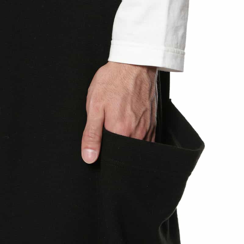 YOHJI YAMAMOTO サイドビッグポケット ショートパンツ BLACK