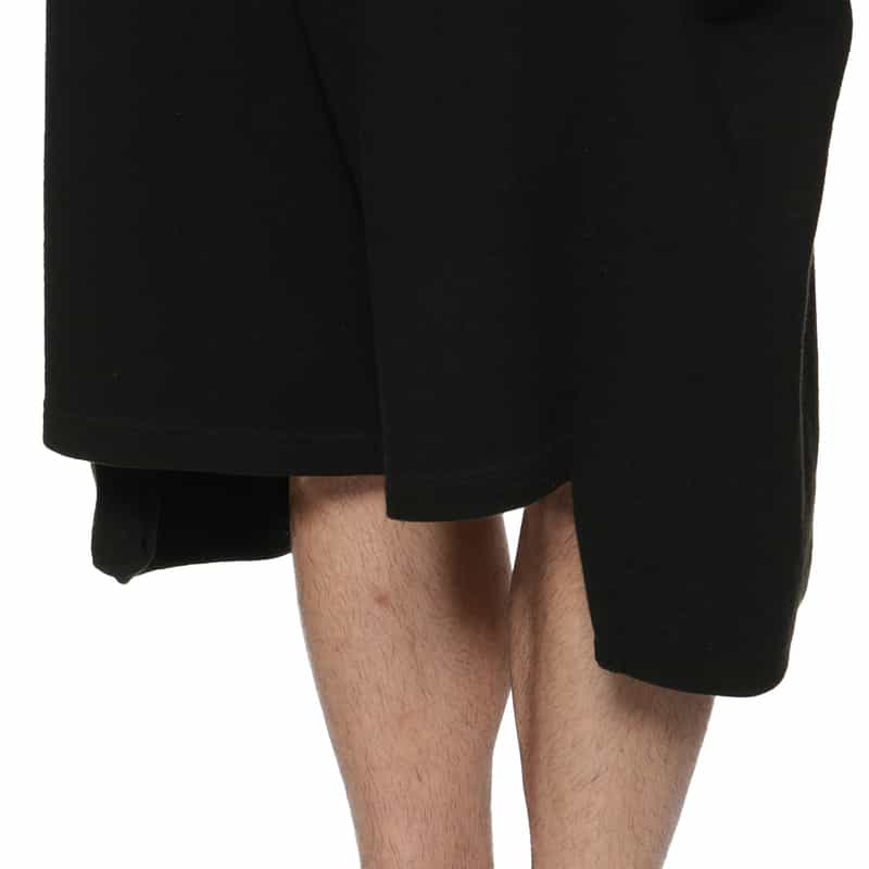 YOHJI YAMAMOTO サイドビッグポケット ショートパンツ BLACK