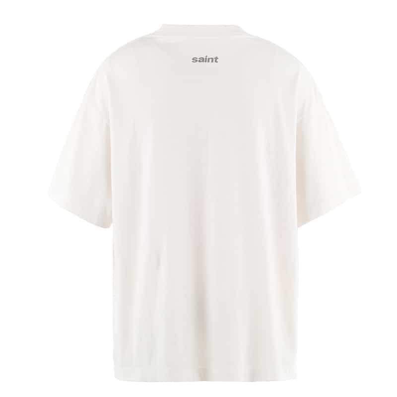 SAINT MXXXXXX SAINT MXXXXXX＜セント マイケル＞ヴィンテージ加工プリントTシャツ WHITE
