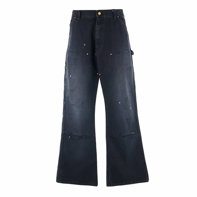 SAINT MXXXXXX SAINT MXXXXXX＜セント マイケル＞ダブルニーデニムパンツ BLACK