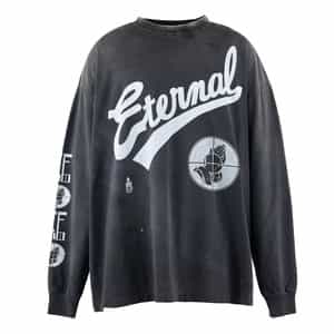 ヴィンテージ加工プリントロングスリーブTシャツ（2230302