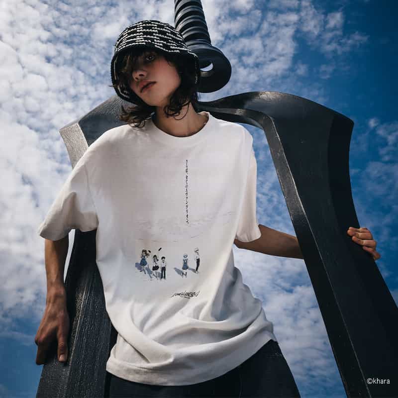 SAINT MXXXXXX SAINT MXXXXXX＜セント マイケル＞ヴィンテージ加工プリントTシャツ WHITE