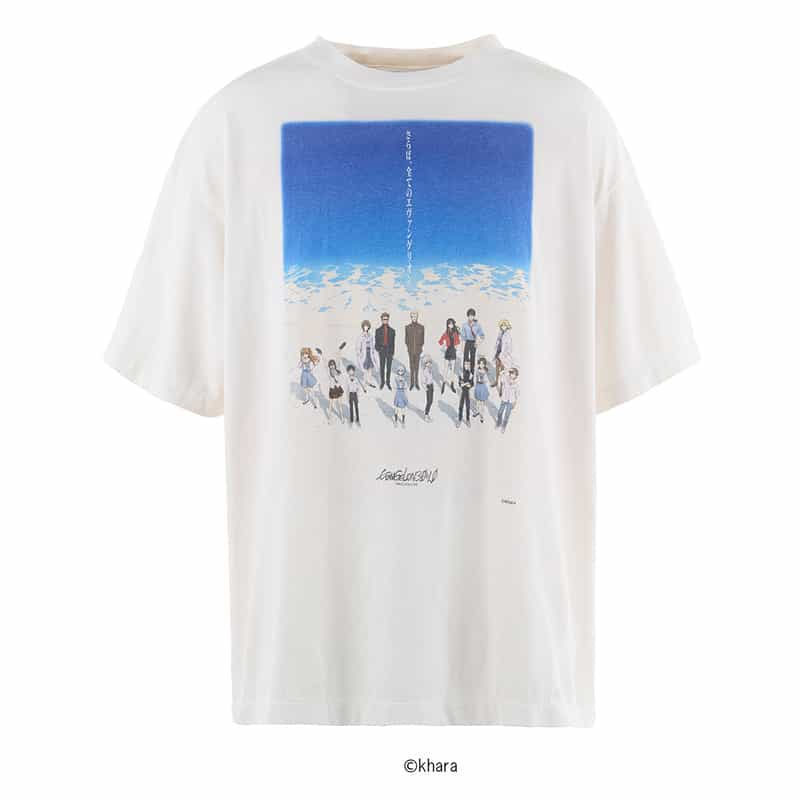 SAINT MXXXXXX ヴィンテージ加工プリントTシャツ WHITE