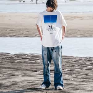 SAINT MXXXXXX＜セント マイケル＞ヴィンテージ加工プリントTシャツ