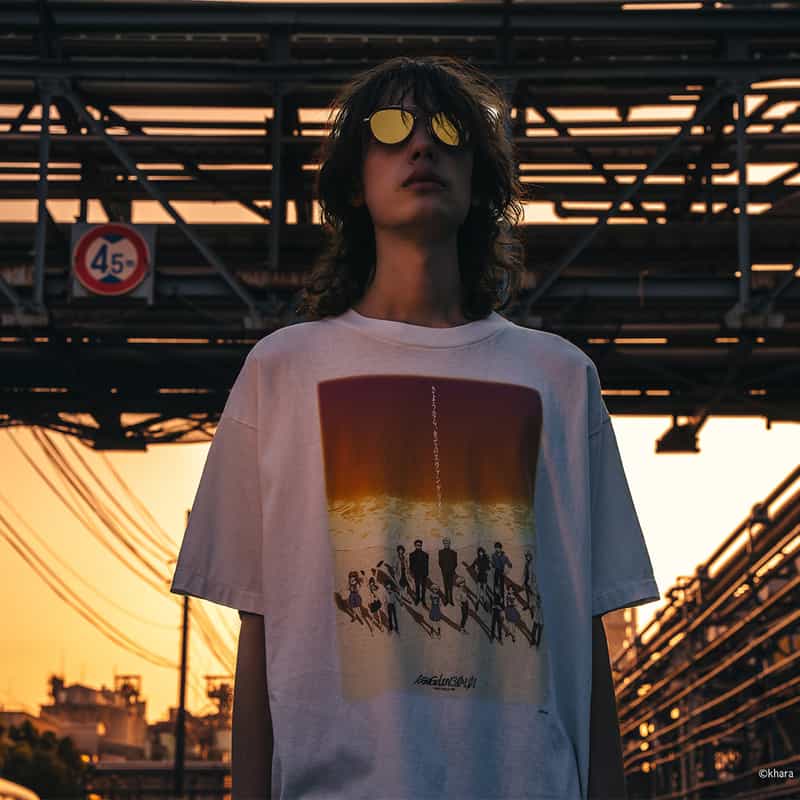 SAINT MXXXXXX SAINT MXXXXXX＜セント マイケル＞ヴィンテージ加工プリントTシャツ WHITE