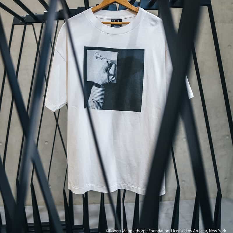 SAINT MXXXXXX SAINT MXXXXXX＜セント マイケル＞ヴィンテージ加工プリントTシャツ WHITE