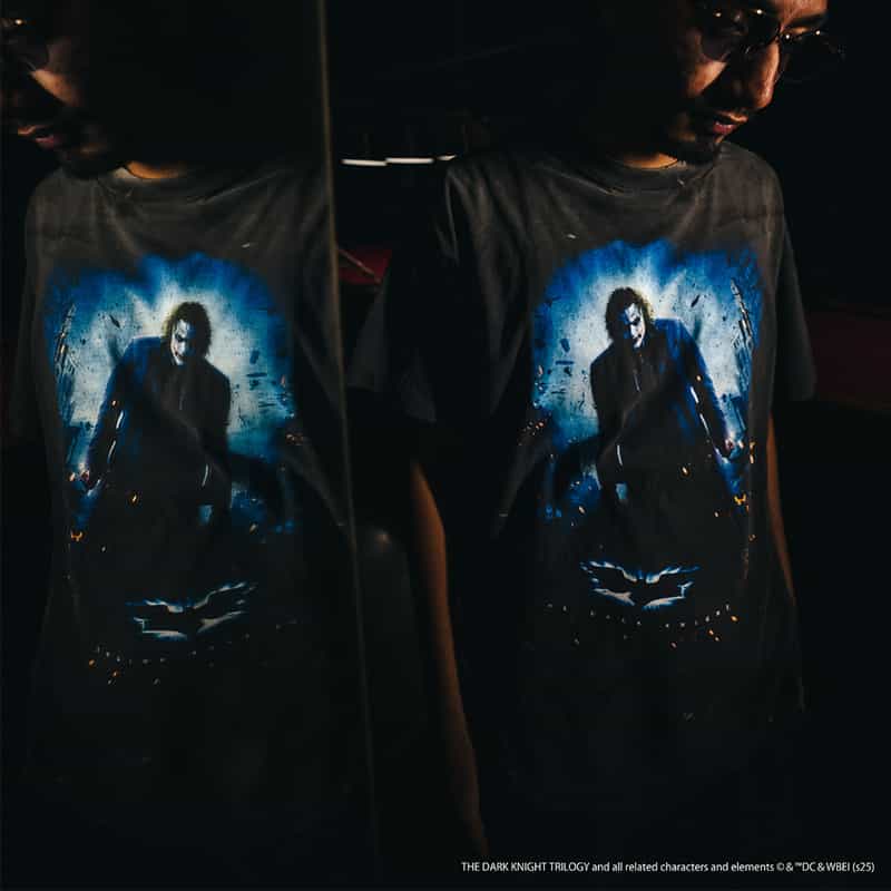 SAINT MXXXXXX SAINT MXXXXXX＜セント マイケル＞ヴィンテージ加工プリントTシャツ BLACK