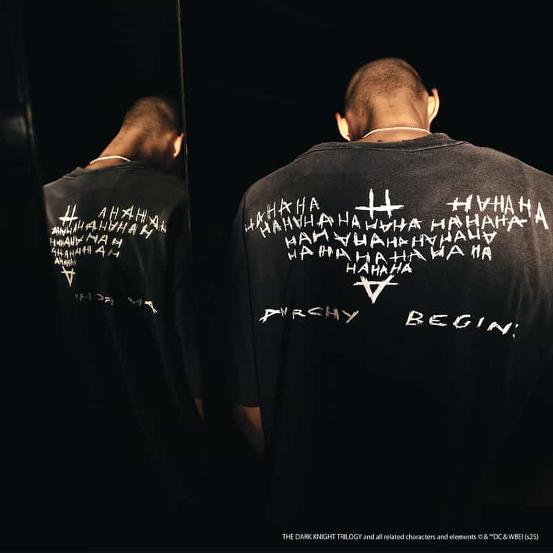 SAINT MXXXXXX SAINT MXXXXXX＜セント マイケル＞ヴィンテージ加工プリントTシャツ BLACK