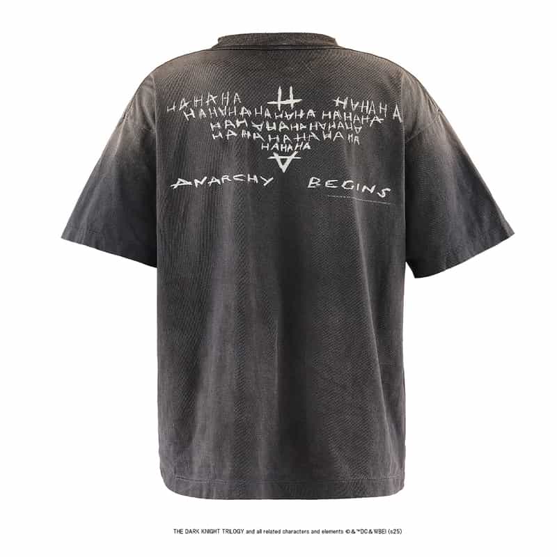 SAINT MXXXXXX SAINT MXXXXXX＜セント マイケル＞ヴィンテージ加工プリントTシャツ BLACK