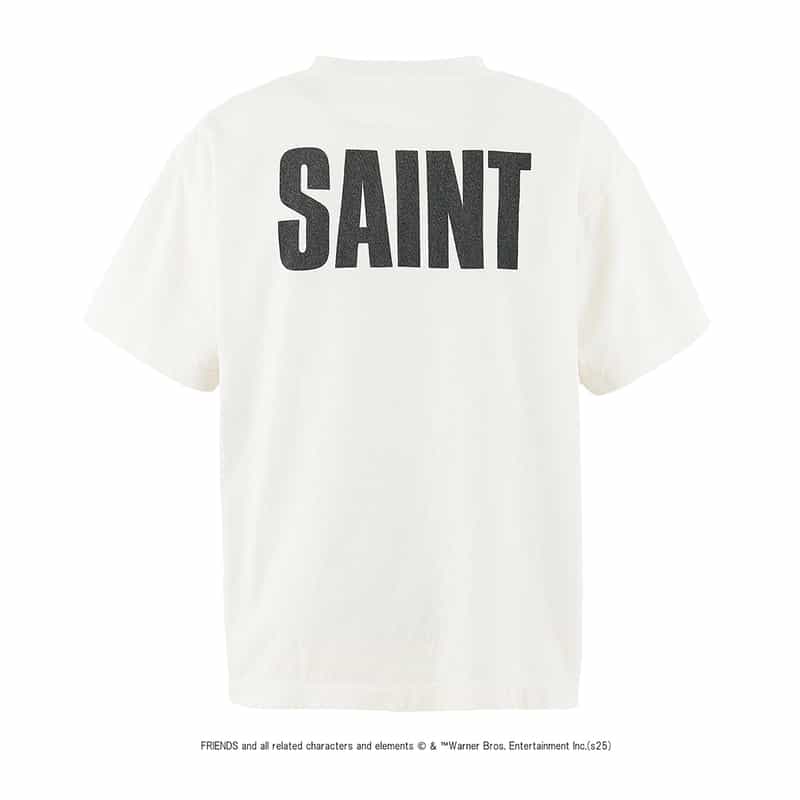 SAINT MXXXXXX SAINT MXXXXXX＜セント マイケル＞ヴィンテージ加工プリントTシャツ WHITE