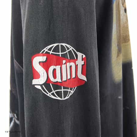 saint mxxxxxx ロンT 2枚セットXL セントマイケル SAINT MXXXXXX＜セント マイケル＞ヴィンテージ加工プリント