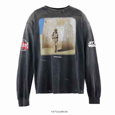 ヴィンテージ加工プリントロングスリーブTシャツ（2230316