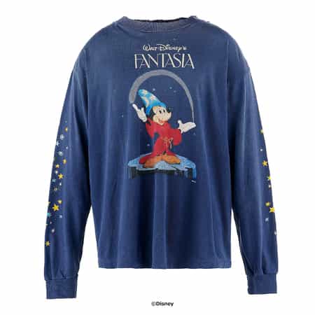 ヴィンテージ加工プリントロングスリーブTシャツ（2230318